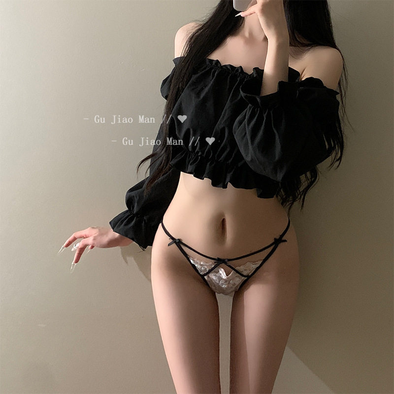 法式刺绣蕾丝无痕低腰女士三角裤