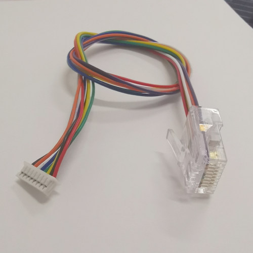 摄像头监控网口转接4P8P1.25mm转RJ45水晶头千兆交换机模块连接器