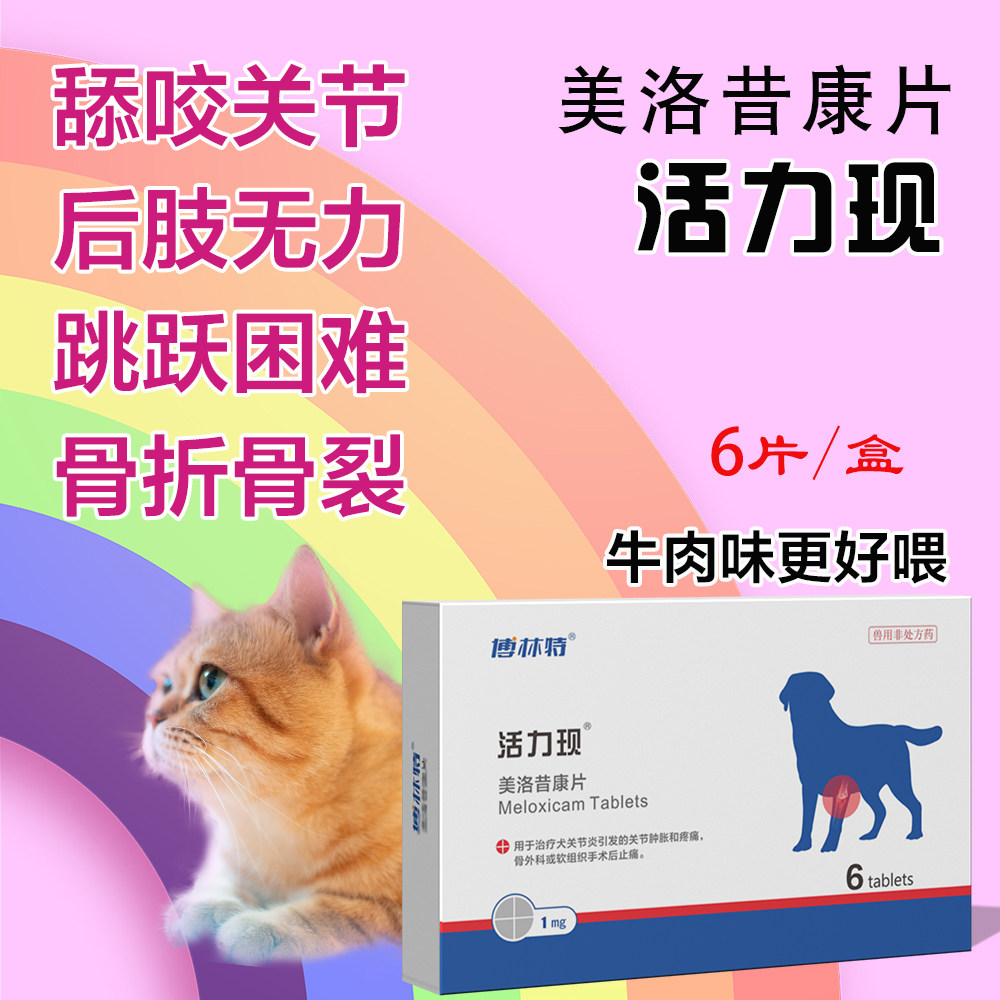 宠物活力现美洛昔康骨折刺绝育术后止痛狗猫止疼退烧药关节痛腿瘸