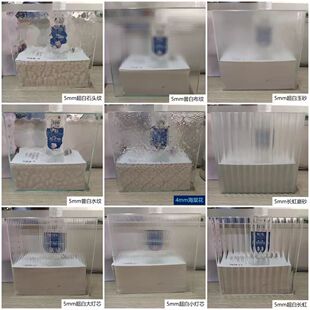 厂家直销定制油砂磨砂玻璃海棠花玻璃钢化玻璃压花玻璃瓦楞玻璃