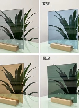 钢化茶色灰色黑色白色透明油砂玻璃屏风隔断定制家用卫生间玻璃门