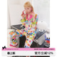 春夏家居服套装 卡通印花冰丝睡衣女款 RooMance汝曼司 田曦薇同款
