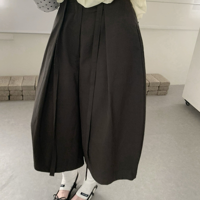 eternal.西子-首爆休闲宽松质感七分宽松阔腿气球裤休闲裤51783#