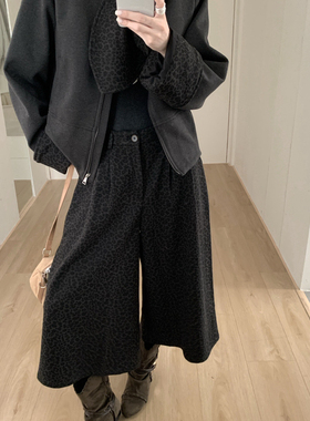 eternal.西子-首爆个性休闲豹纹外套保暖羽绒服外套(配围巾)51582