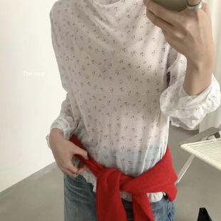 THE 26年春款 百搭碎花上衣气质打底衫 E3059 NICE