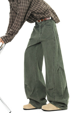 Anniehall official马切达工作室0123start美式伐木裤直筒工装裤