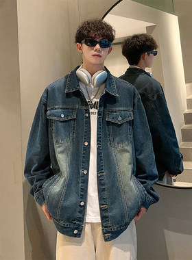 Anniehall official悟空有货nans男装pd大人美式宽松牛仔夹克外套