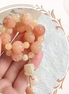 爆款桃花锦鲤新中式手串国风锦鲤小众百搭盘玩手串