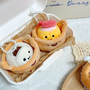 可爱仿真叉烧包玩偶鲜虾烧麦公仔包包食玩挂件玩具小礼物