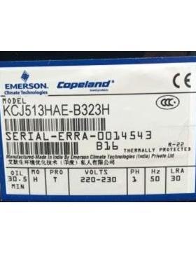 1.25匹KCJ513HAE-B323H b321h全新谷轮冰柜冷柜制冷压缩机R22