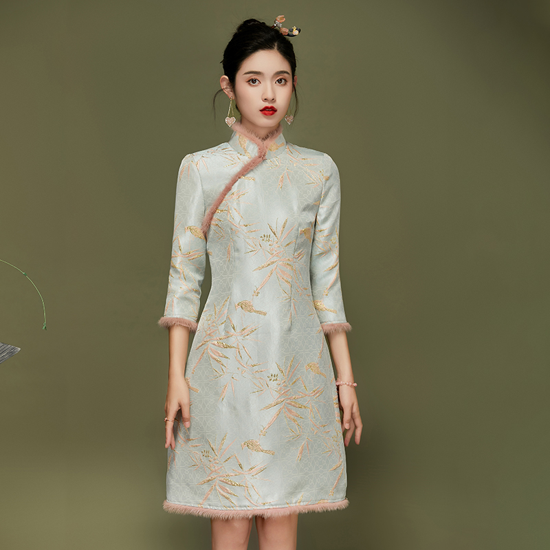 中国风日常改良旗袍连衣裙