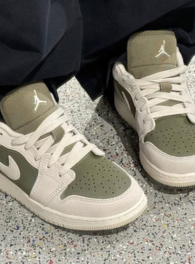 耐克NIKE乔丹AJ1(GS)青少年女子板鞋低帮运动休闲鞋HV4396-201