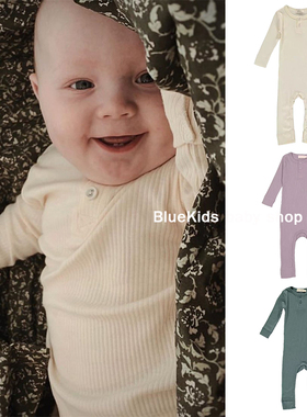 经典色系 婴幼儿连体衣春秋宝宝哈衣长袖亲肤莫代尔棉包屁衣爬服