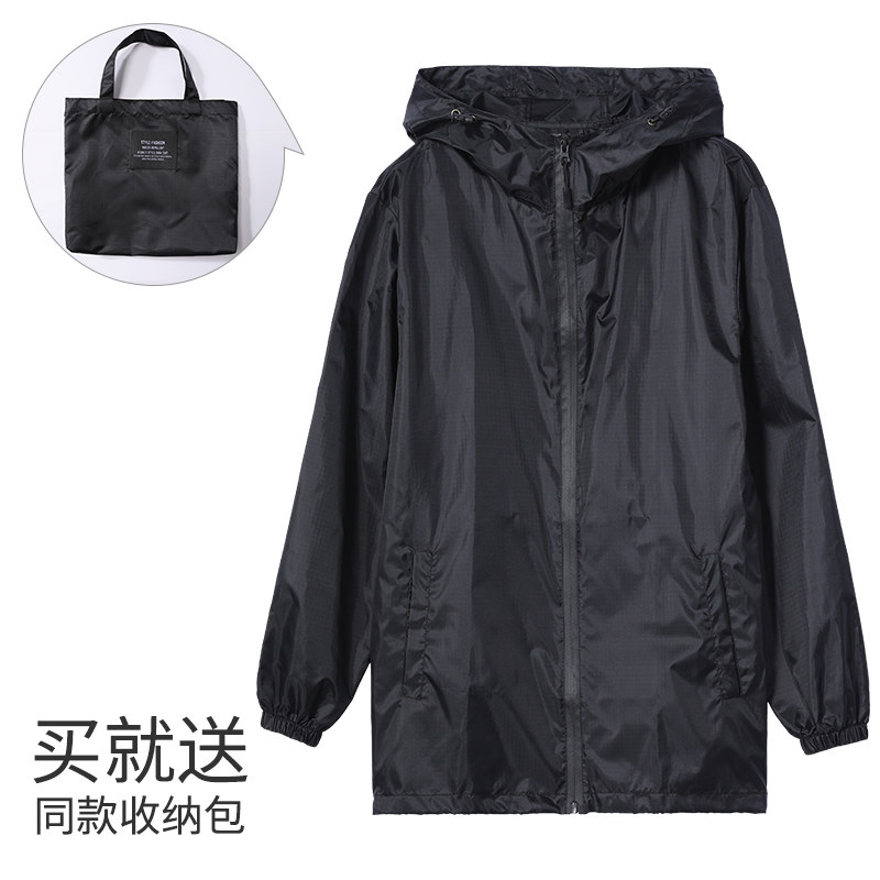 短款时尚户外雨衣轻薄便携防水