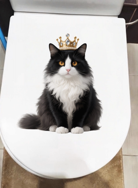 可爱的猫猫装饰贴纸卫生间装饰贴
