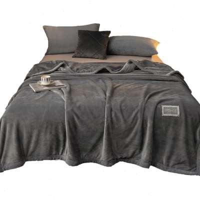 冬季毛绒毛巾被子床单加绒加厚空调毛毯子床垫办公室午睡薄款盖毯