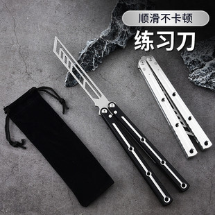 三角洲行动周边蝴蝶刀csgo周边新手练习折叠刀儿童玩具 未开刃