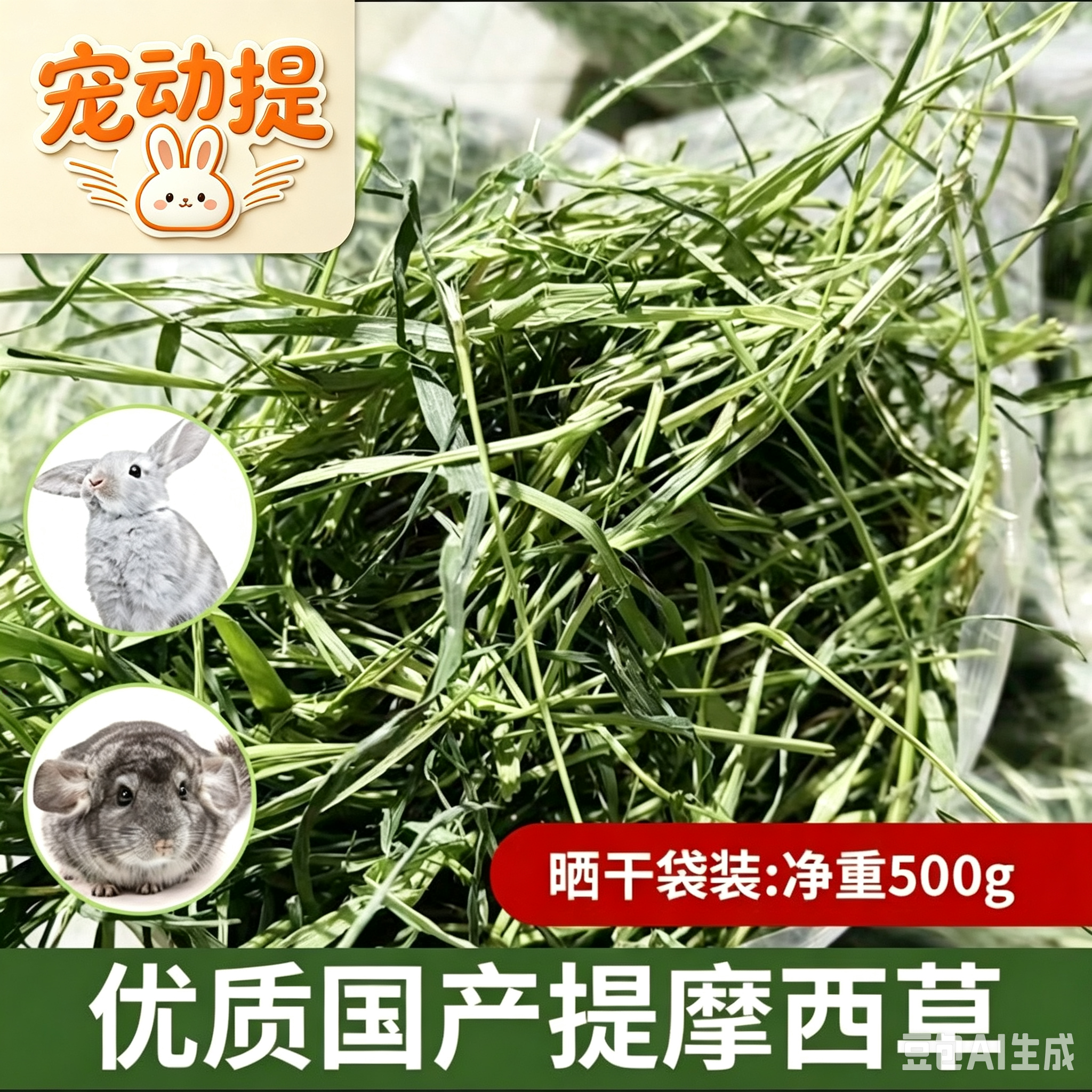 产地直供25年晒干新提摩西草精品兔子干草荷兰猪粮龙猫兔兔干草