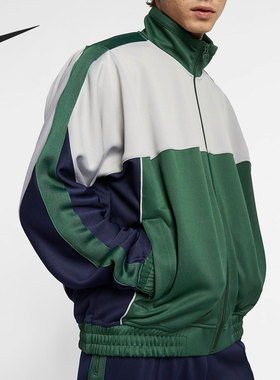 Nike/耐克正品新款男女同款宽松复古运动立领夹克外套AQ4456-323
