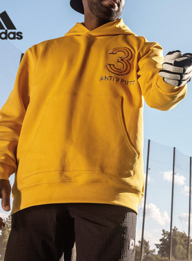 Adidas/阿迪达斯正品26夏男士针织连帽运动长袖卫衣HZ3235