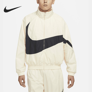 Nike/耐克正品运动男子透气休闲立领印花梭织夹克FB7878-113