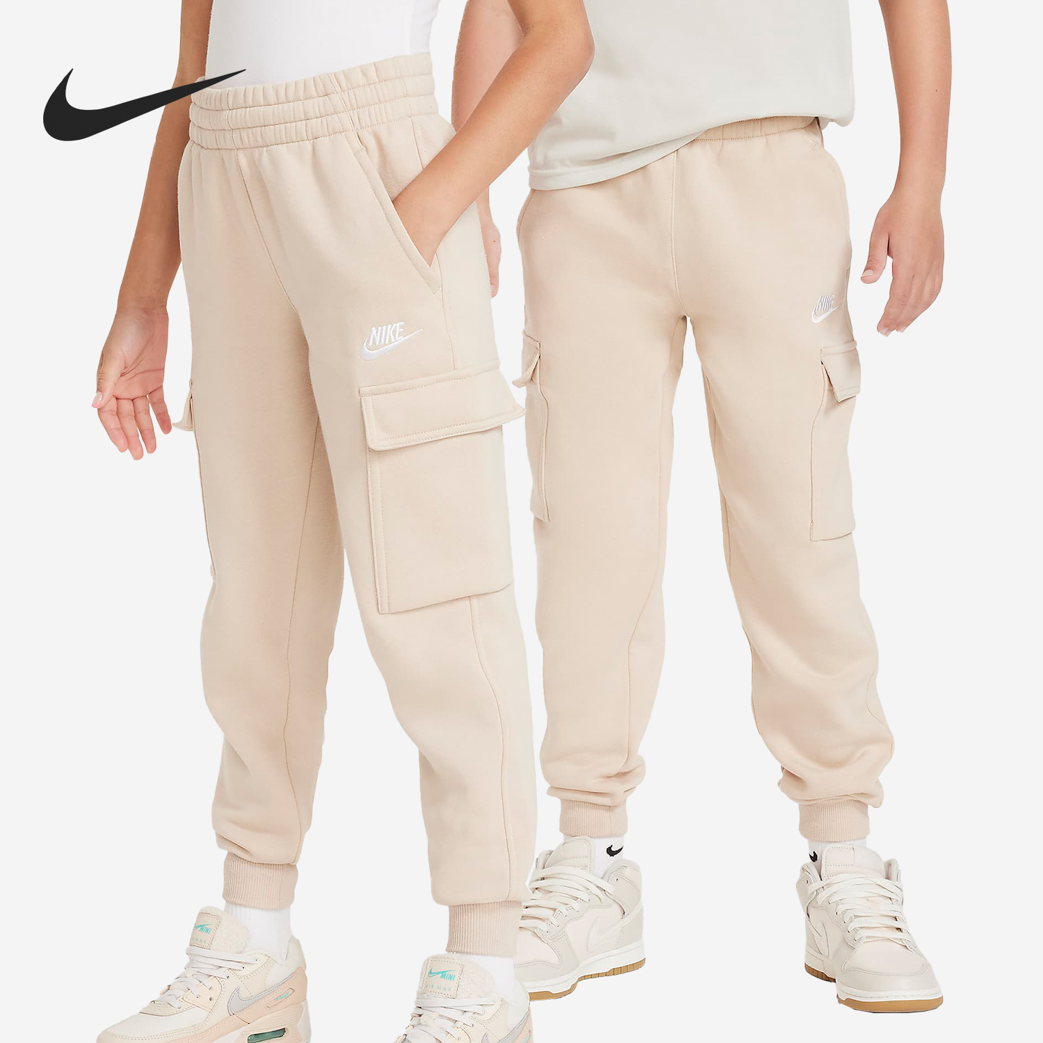 Nike/耐克正品春季大童宽松休闲运动针织束脚长裤FD3012-126