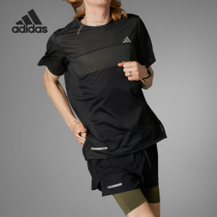 男26夏速干跑步运动短袖 Adidas TEE ENG T恤IN0094 阿迪达斯ULT