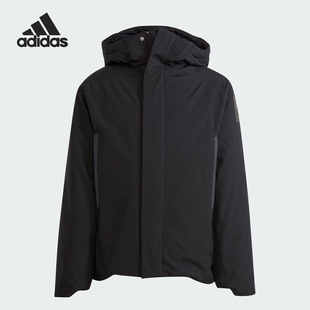 冬季 新款 阿迪达斯正品 Adidas 儿童运动保暖连帽羽绒服IB3976