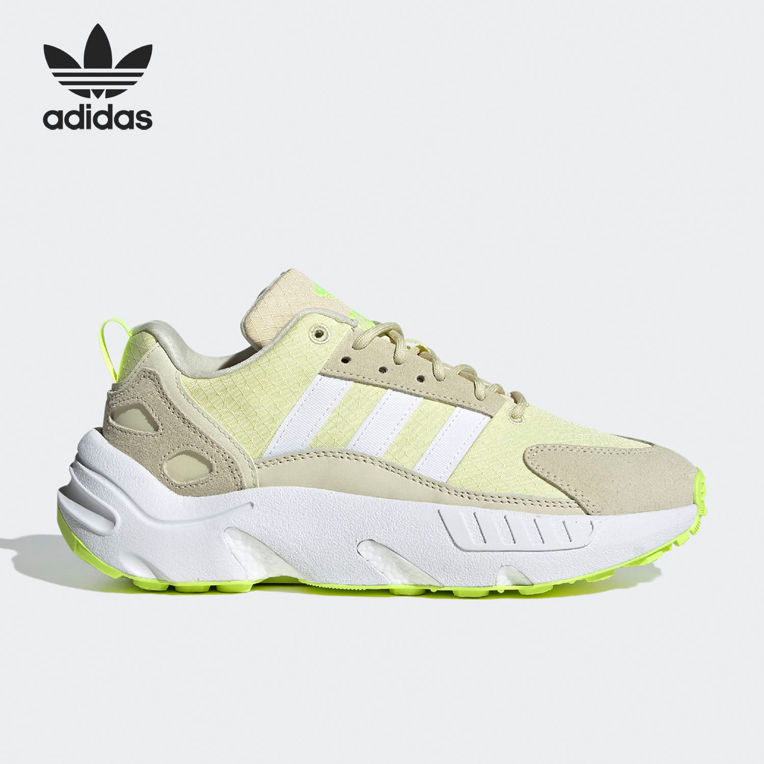 Adidas/阿迪达斯正品三叶草ZX 22 Boost女子款运动休闲鞋GW8317