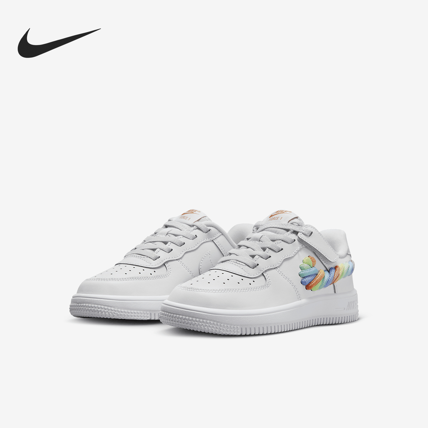 耐克儿童魔术贴易穿脱运动童鞋