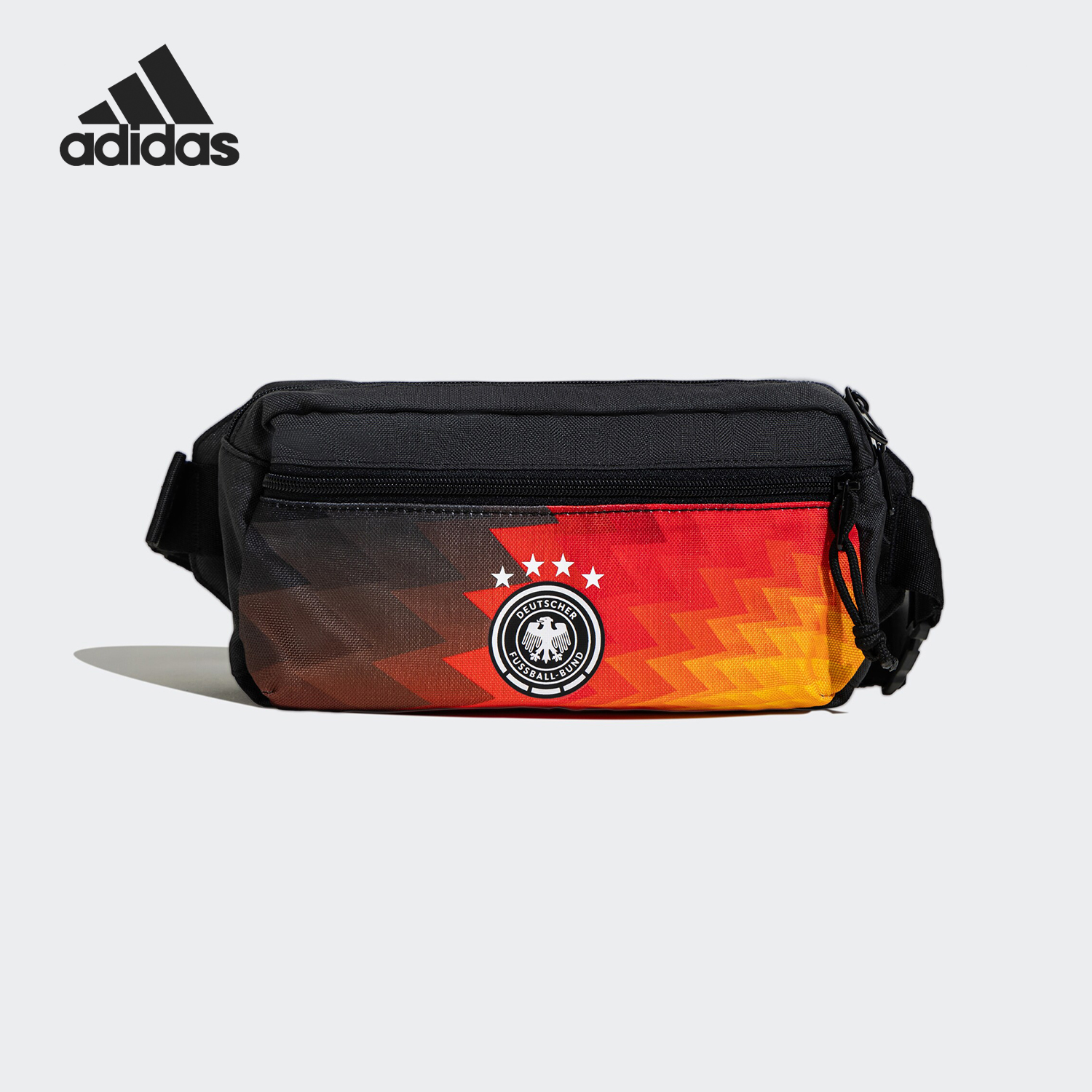 Adidas/阿迪达斯正品德国队足球休闲文化男女运动腰包IS0517