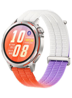 适用华为WATCH GT Runner2同款手表带编织尼龙魔术贴gt456pro表带