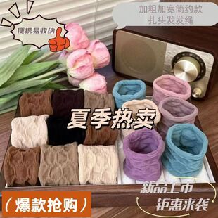 成人不伤发绳 女款 韩版 无缝接面膜肌发圈高弹力头绳扎马尾无痕爆款