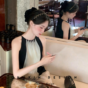 时尚复古轻奢水钻发箍气质嫩枝富家千金外带压发头箍发卡头饰韩国