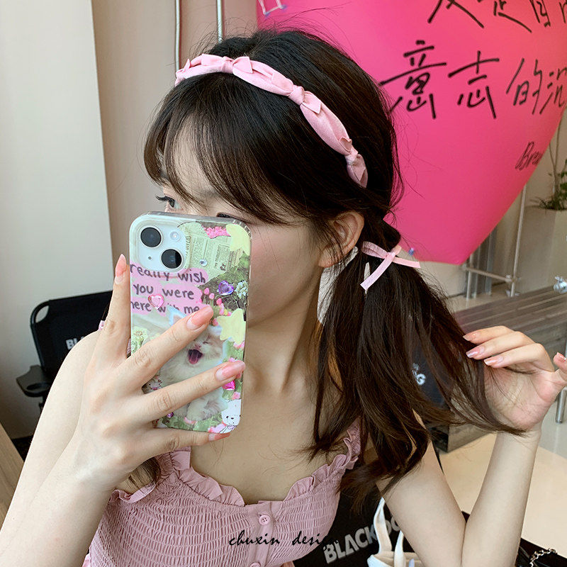 初心cx发箍日韩小蝴蝶结头箍
