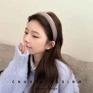 轻奢复古气质蝴蝶结闪钻高颅顶发箍女高级感洗脸外出压发头箍头饰