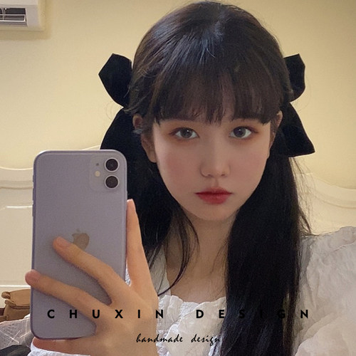 jk新款网红少女织带发夹蝴蝶结