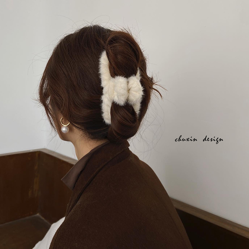 少女网红盘后脑勺头饰韩国发夹