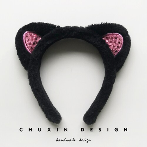 小s同款宽边甜美洗脸发夹猫耳朵