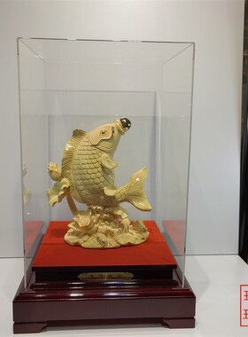 摆件年年有余招财礼物绒沙金