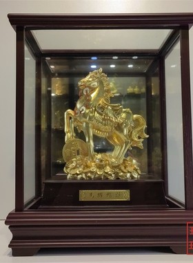 商务马到成功中式风金银工艺品