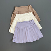 健身短裙网球裙a字速干半身裙带内衬防走光高腰瑜伽运动百褶裙女