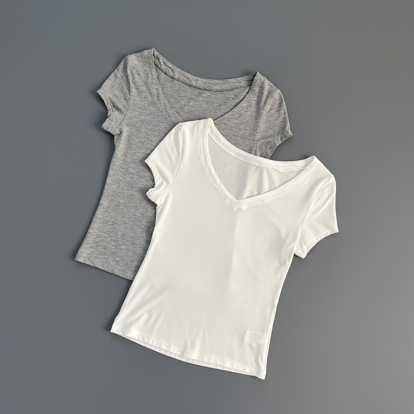 2025新款肯豆运动上衣女V领T恤修身显瘦速干短袖跑步健身瑜伽服