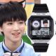 王俊凯学生手表儿童初中生电子表闹钟计时腕表高颜值明星应援周边