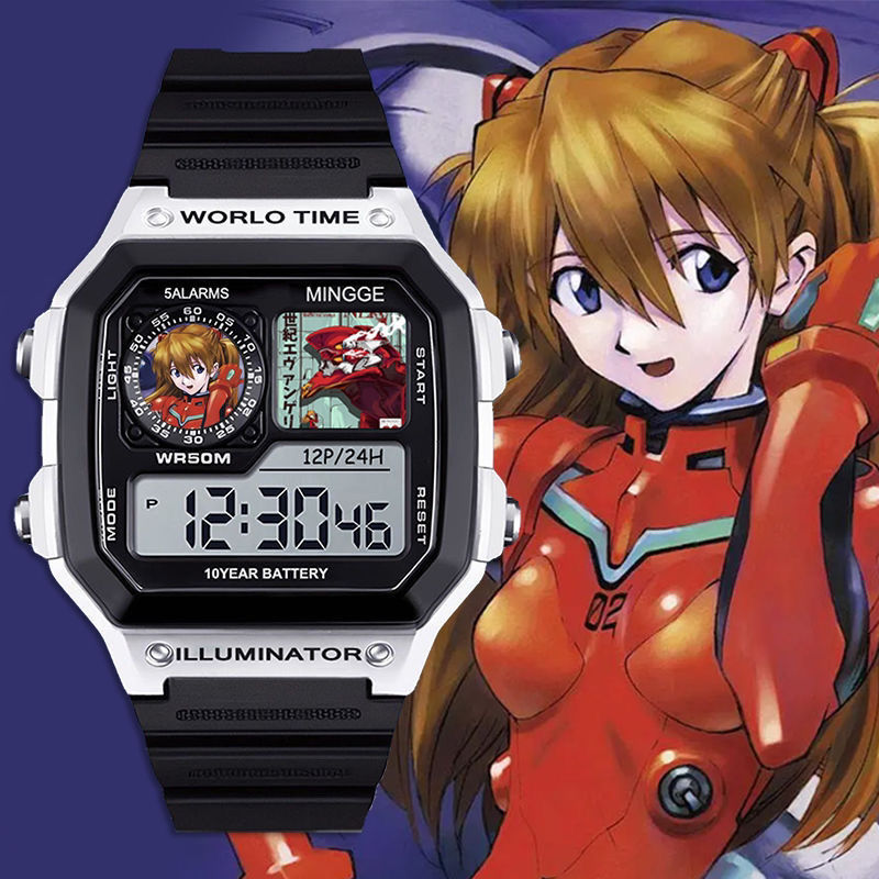 EVA周边手表学生防水电子