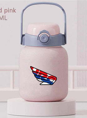 2024JDM经典本田EG6前标周边不锈钢保温杯大肚杯大容量双饮吸管杯