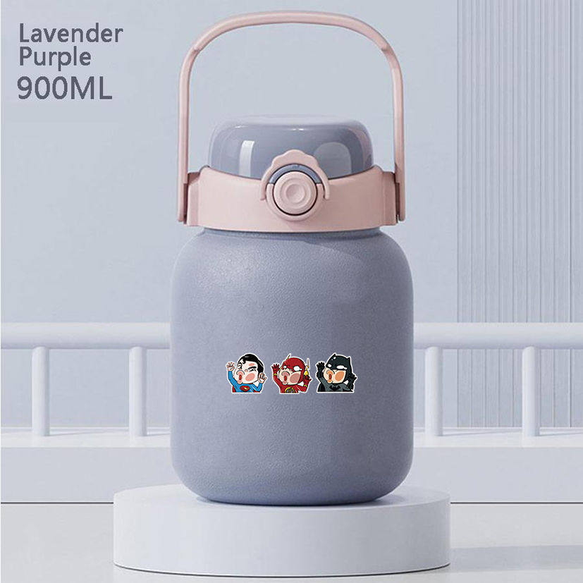 2024蝙蝠侠蜘蛛侠闪电侠二次元周边不锈钢便携保温杯手提杯大容量