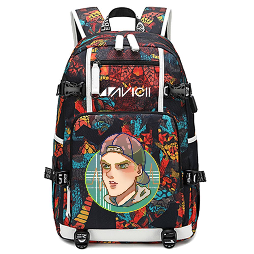 2024百大DJ瑞典A神艾维奇 Avicii TRUE纪念电音书包 初高中学生双