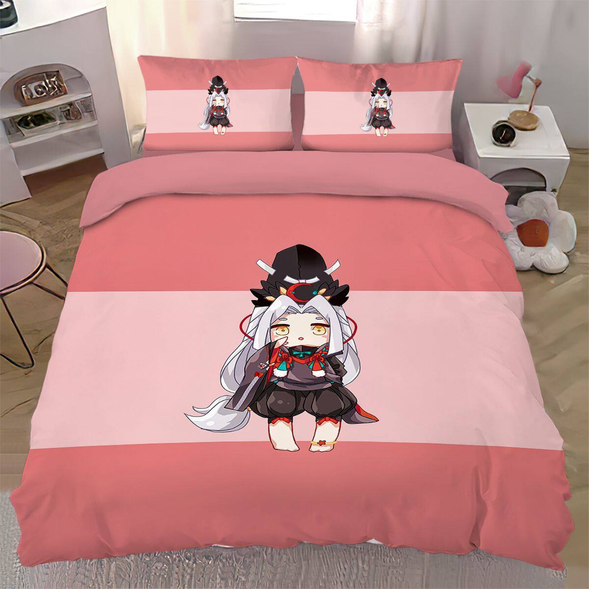 2024动漫手游阴阳师床单被套宅男周边四件套学生单人被