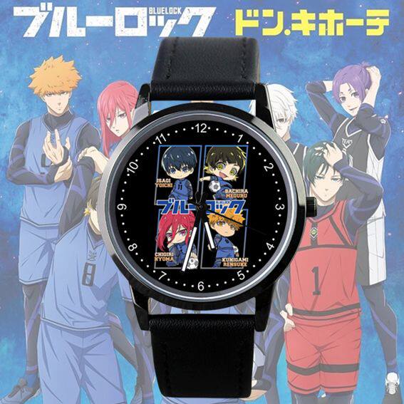 2024蓝色监狱周边BLUE LOCK蜂乐回洁世一国神炼介同款防水手表定